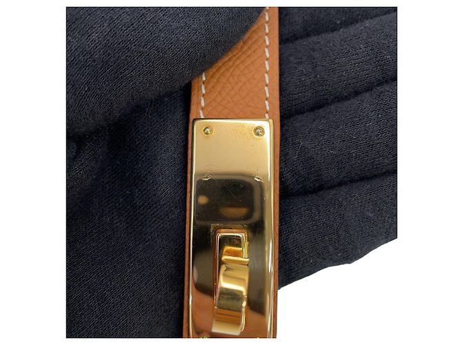 Hermès Hermes Kelly Gürtel aus Epsom Leder Gold - Ansicht 8