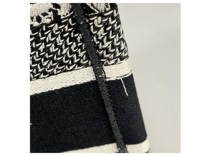 Borsa Tote Christian Dior in tela nera - vista 6