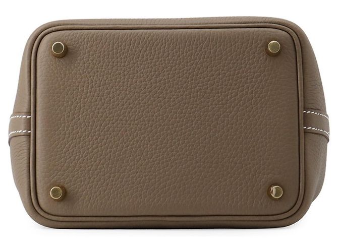 Hermès Borsa Hermes Picotin Lock PM in Etoupe Gray - vista 3
