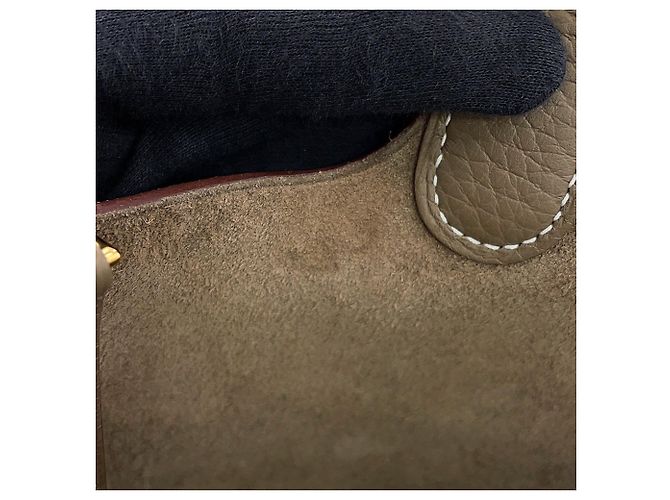 Hermès Borsa Hermes Picotin Lock PM in Etoupe Gray - vista 8