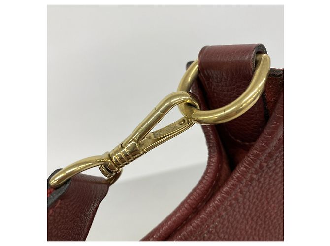 Hermès Hermes Evelyne 1 PM Schultertasche in Rouge H - Ansicht 10