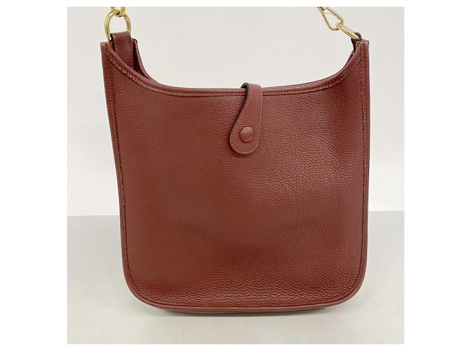 Hermès Hermes Evelyne 1 PM Schultertasche in Rouge H - Ansicht 13