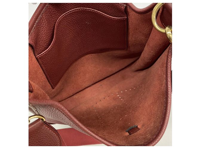 Hermès Hermes Evelyne 1 PM Schultertasche in Rouge H - Ansicht 4