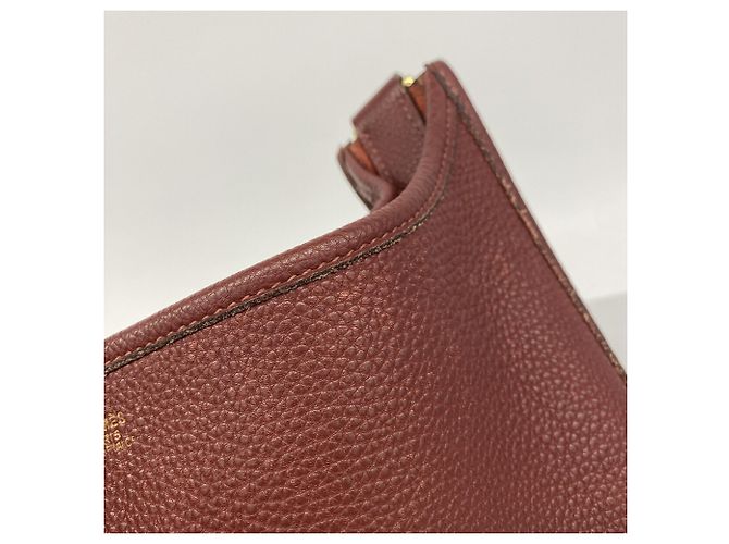 Hermès Hermes Evelyne 1 PM Schultertasche in Rouge H - Ansicht 8