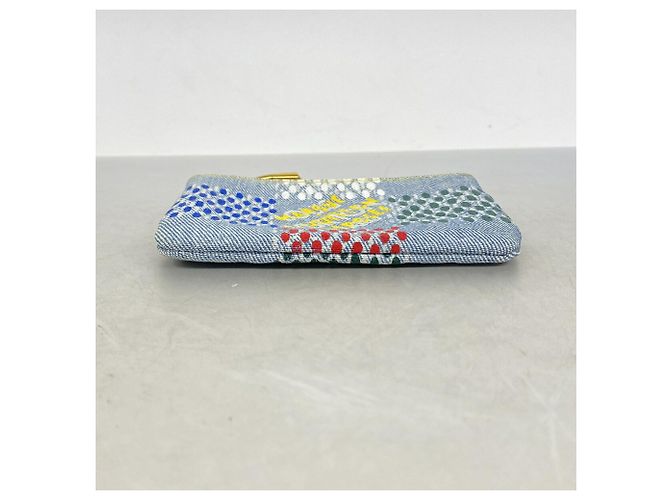 Louis Vuitton Münzbeutel in Blue Damier Denim - Ansicht 2