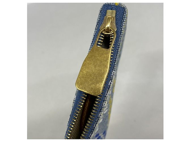 Louis Vuitton Münzbeutel in Blue Damier Denim - Ansicht 6