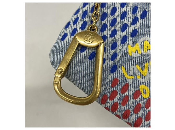 Louis Vuitton Münzbeutel in Blue Damier Denim - Ansicht 8