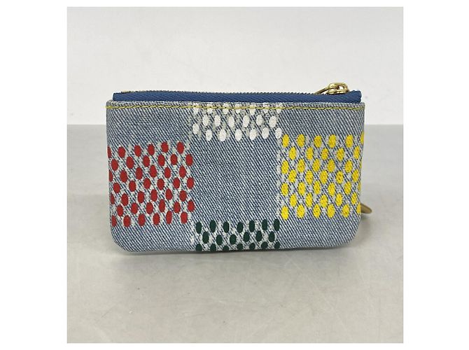 Louis Vuitton Münzbeutel in Blue Damier Denim - Ansicht 9