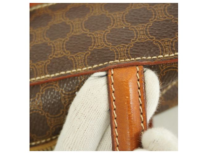 Céline Bolsa Celine Macadam Brown - vista 10