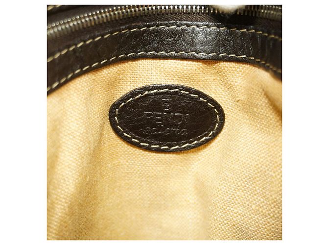 Fendi Selleria Schultertasche Dunkelbraun - Ansicht 5