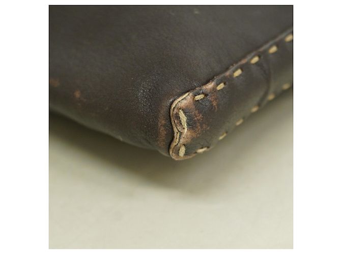 Fendi Selleria Schultertasche Dunkelbraun - Ansicht 6