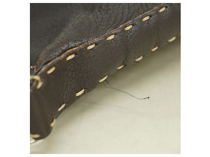 Fendi Selleria Schultertasche Dunkelbraun - Ansicht 7