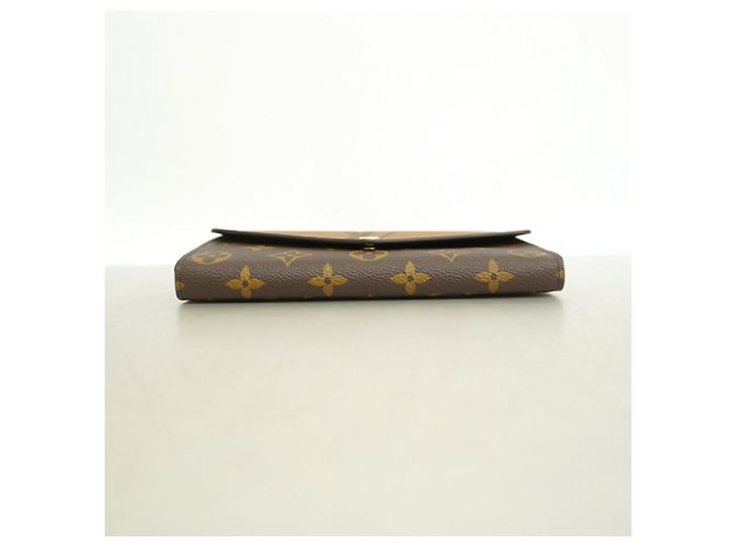 Louis Vuitton Monogram Giant Reverse Portefeuille Sarah Long Wallet Marrom - vista 2