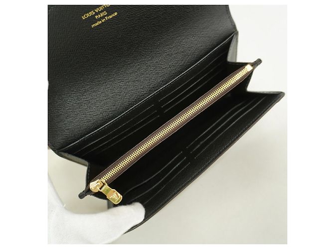 Louis Vuitton Monogram Giant Reverse Portefeuille Sarah Long Wallet Marrom - vista 3
