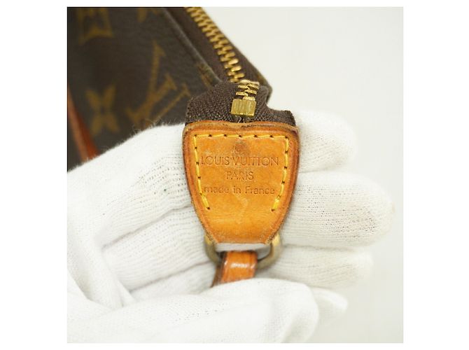 Louis Vuitton Monogram Pochette Accessoires Bag/Pouch Castaño - vista 5