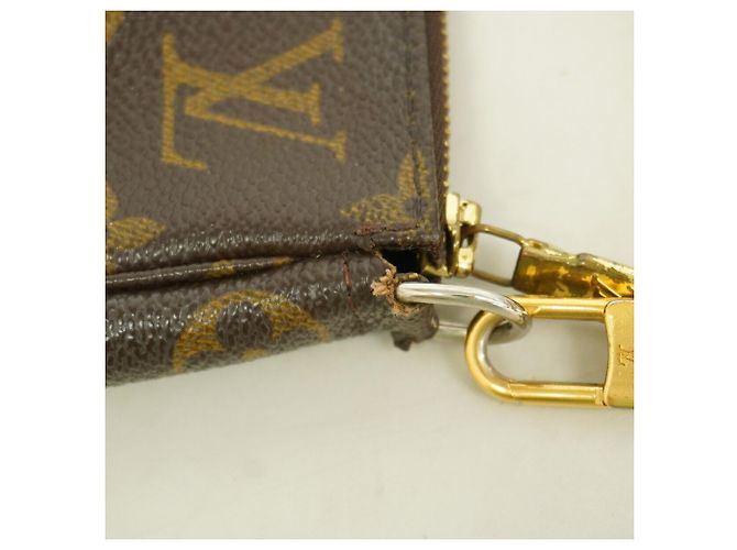 Louis Vuitton Monogram Pochette Accessoires Bag/Pouch Castaño - vista 7