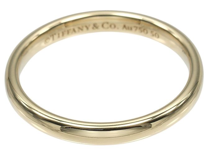 Tiffany & Co. Klassischer Ehering 18K Gelbgold EU 55 - Ansicht 6