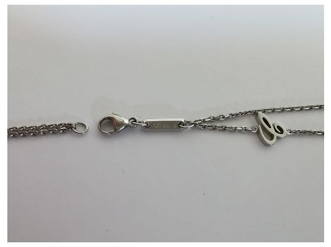 Collar Chopard Happy Curves en oro blanco de 18 quilates y diamantes - vista 10