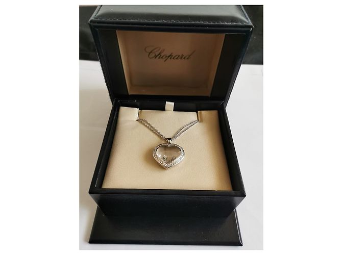 Collar Chopard Happy Curves en oro blanco de 18 quilates y diamantes - vista 2