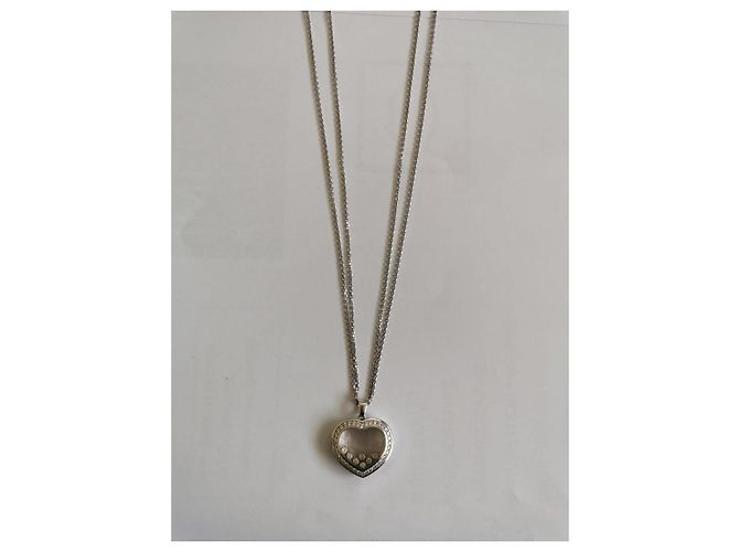 Collar Chopard Happy Curves en oro blanco de 18 quilates y diamantes - vista 7