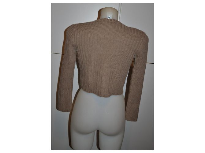 Moschino Cheap and Chic Cárdigan Beige con Perlas - vista 5