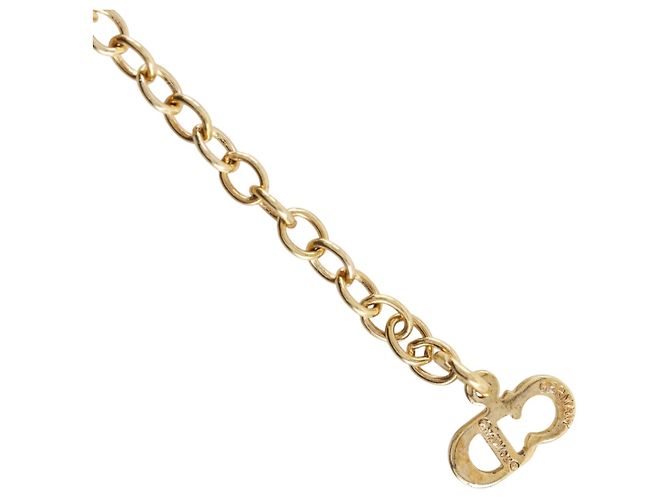 Pendente Christian Dior Bow CD in metallo con cristalli - vista 6