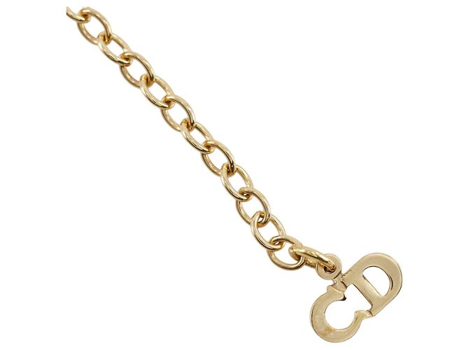 Pendente Christian Dior Bow CD in metallo con cristalli - vista 7