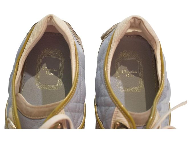 Christian Dior Sneakers da guida Cannage pelle e camoscio - vista 10