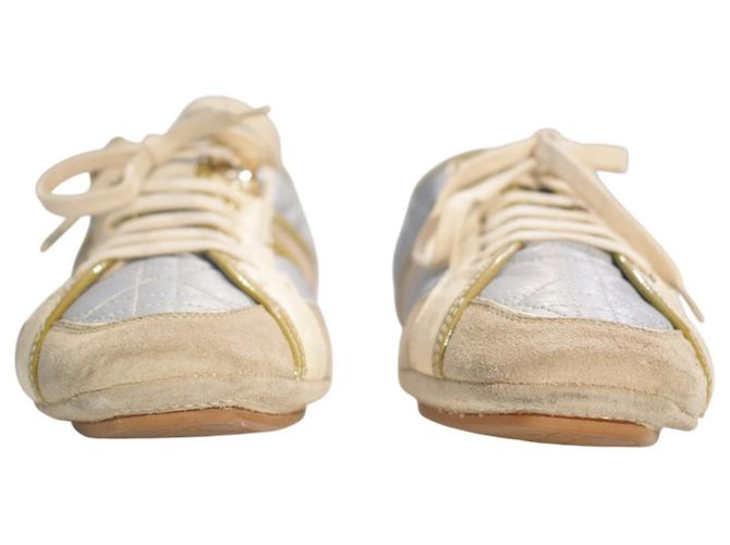 Christian Dior Sneakers da guida Cannage pelle e camoscio - vista 13