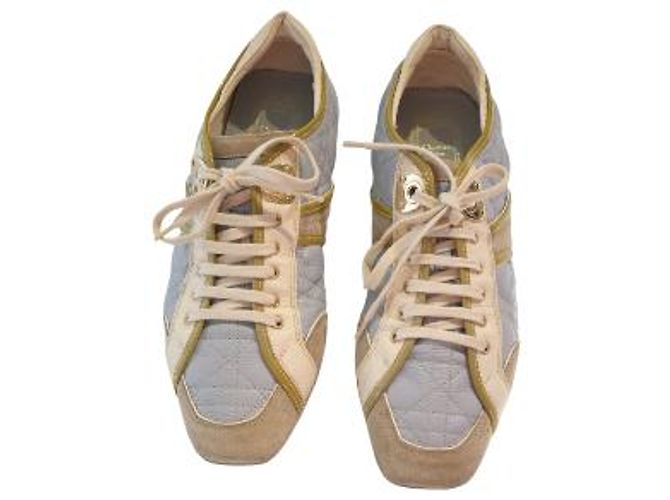 Christian Dior Sneakers da guida Cannage pelle e camoscio - vista 14