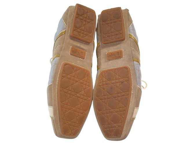 Christian Dior Sneakers da guida Cannage pelle e camoscio - vista 4