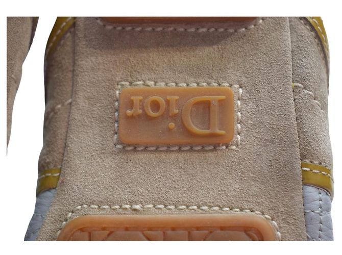 Christian Dior Sneakers da guida Cannage pelle e camoscio - vista 5