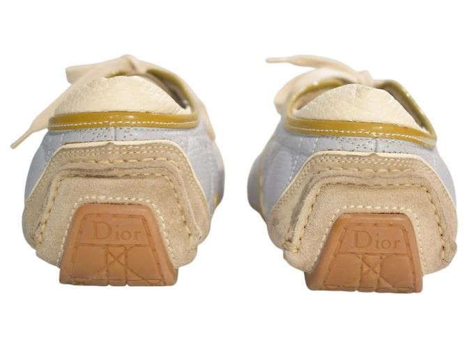 Christian Dior Sneakers da guida Cannage pelle e camoscio - vista 8