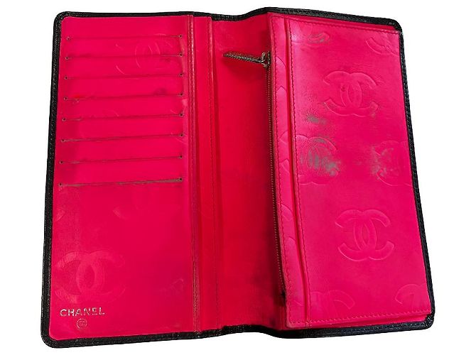 Chanel Cambon Bifold Quilted Lambskin Long Black - view 3
