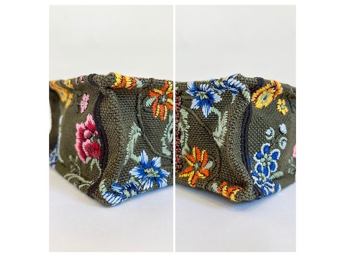 Dior « Mini Book Tote » Tasche aus floralem Canvas - Ansicht 6