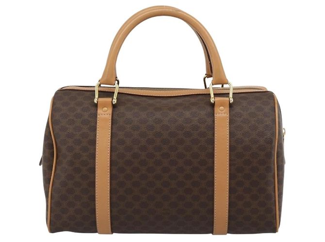 Céline Celine Vintage Boston Macadam Coated Canvas Medium - vue 2