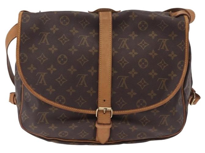 Louis Vuitton Saumur Monogram Canvas 35 Marrone - vista 2