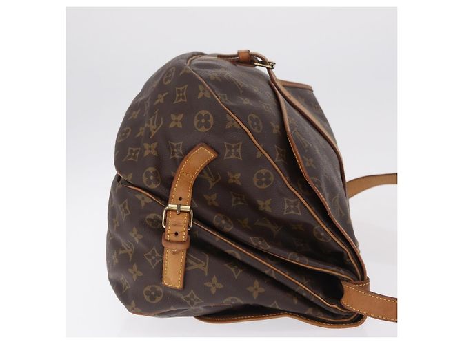 Louis Vuitton Saumur Monogram Canvas 35 Marrone - vista 3