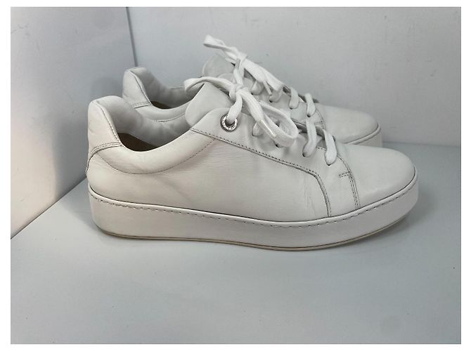 Sneakers Loro Piana in pelle bianca - vista 2