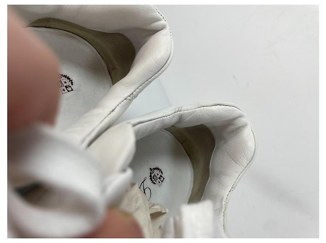 Sneakers Loro Piana in pelle bianca - vista 4