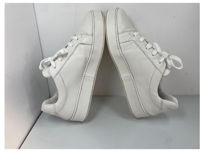Sneakers Loro Piana in pelle bianca - vista 7