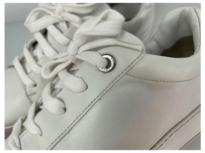 Sneakers Loro Piana in pelle bianca - vista 9