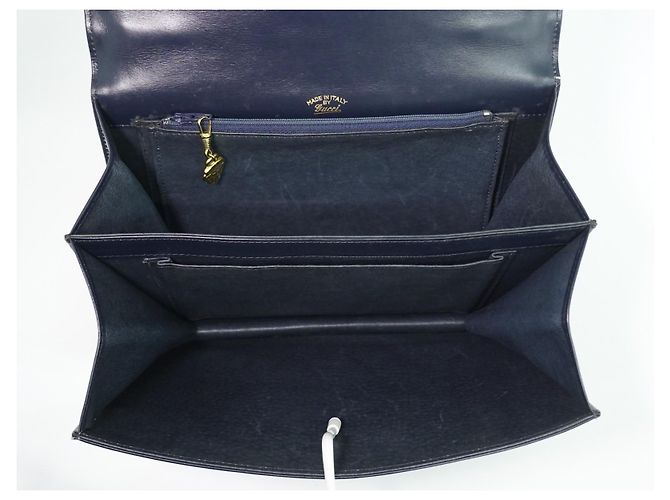 Gucci Vintage Top Handle Flap Leather with Chain Detail Small - vista 4