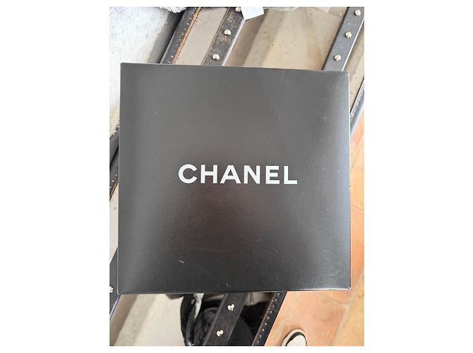 Borsa Chanel trapuntata in nylon e pelle nera - vista 9