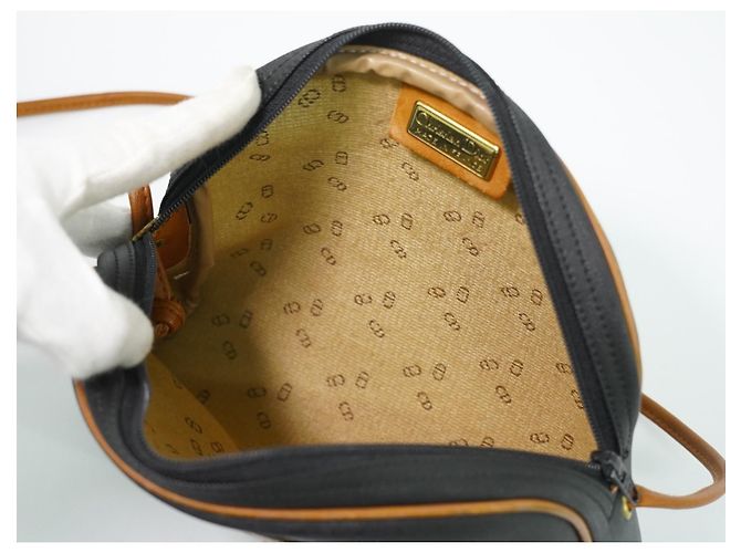 Borsa a tracolla Christian Dior CD in tela e pelle - vista 4