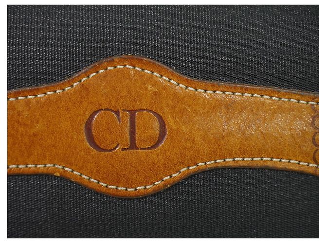 Borsa a tracolla Christian Dior CD in tela e pelle - vista 5