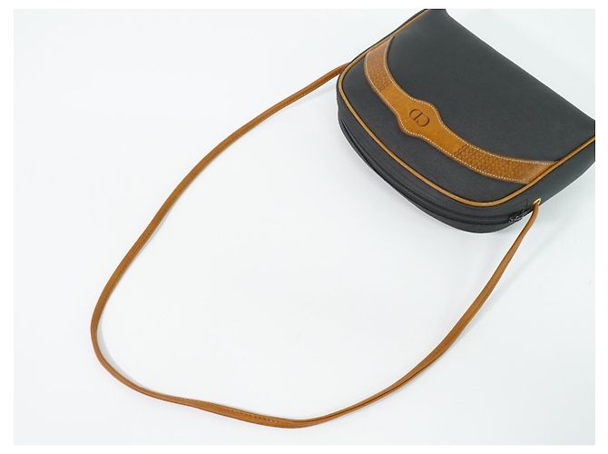 Borsa a tracolla Christian Dior CD in tela e pelle - vista 7
