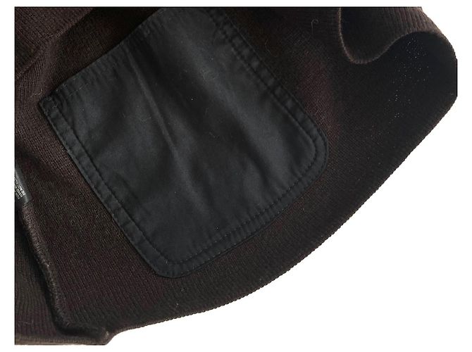 Pull en laine Prada Sport Linea Rossa à col roulé - vue 4