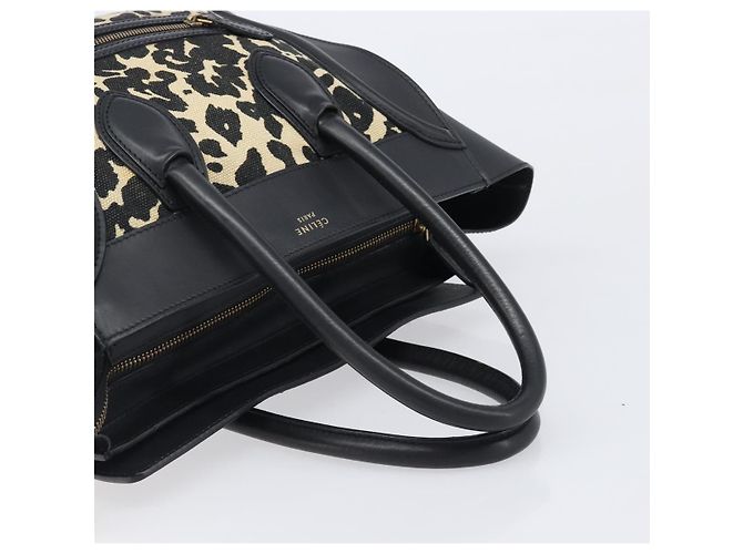 Céline Celine Luggage Printed Canvas and Leather Mini - vista 6