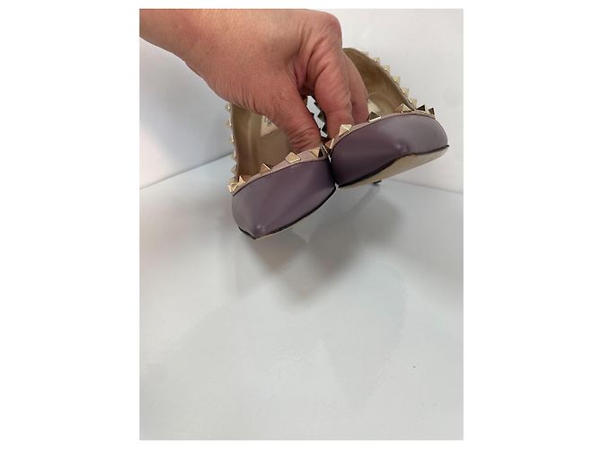 Décolleté Valentino Garavani Rockstud in pelle - Viola - vista 5
